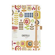 Блокнот А5 130*210 мм, 96 л.,  тонир., лин. "Appeel Summer" интегральн. обл. экокожа, на резинке, разноцветный