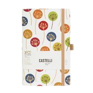 Блокнот А5 130*210 мм, 96 л., тонир., лин. "Appeel Spring" интегральн. обл. экокожа, на резинке, разноцветный