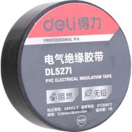 Изолента ПВХ "Deli" 18 мм*10 м, 130 мкм, черный