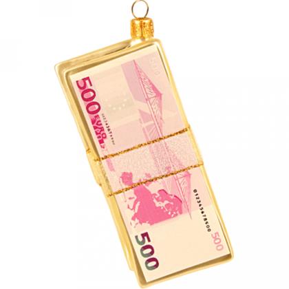 Украшение елочное "Cash-Wad 200E" 10 см, стекло, ассорти