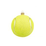 Украшение елочное "Tennis Ball" 8 см, стекло, желтый