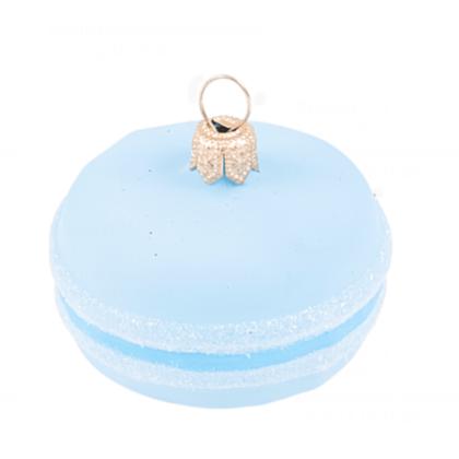 Украшение елочное "Macarons" 5 см, стекло, голубой