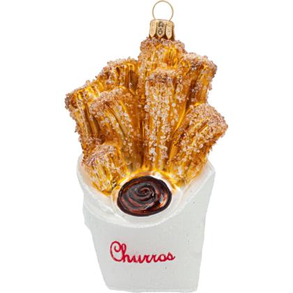 Украшение елочное "Churros" 10 см, стекло, ассорти
