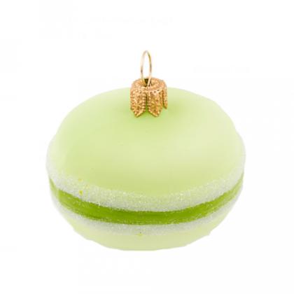 Украшение елочное "Macarons" 5 см, стекло, розовый