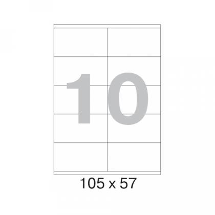 накл. 105х57  бел.   10/100 Yesli: