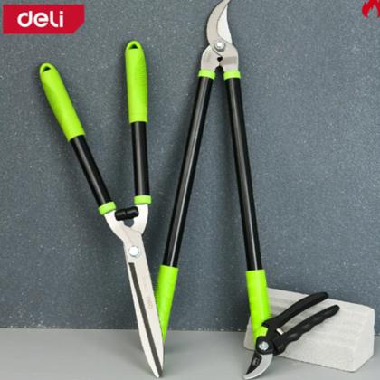Инструмент садовый "Deli" набор 3 предм. (кусторез, сучкорез, секатор), зеленый/черный 
