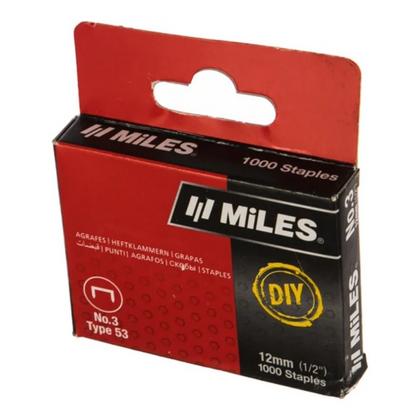 Скоба №3 "Miles" 12 мм, 1000 шт., DIY