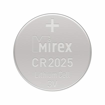 бат_гальв. литиевый дисковый 3 V  CR2025 Mirex (4шт)
