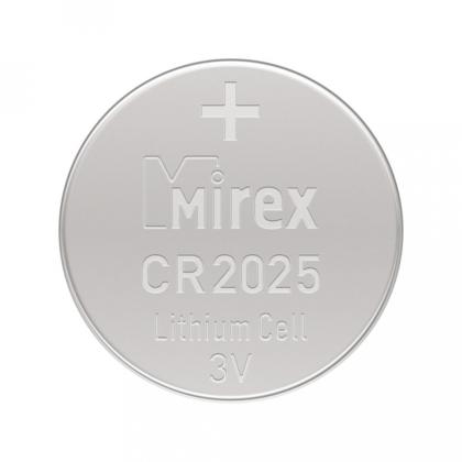 бат_гальв. литиевый дисковый 3 V  CR2025 Mirex (4шт)