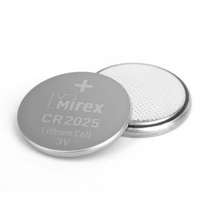 бат_гальв. литиевый дисковый 3 V  CR2025 Mirex (4шт)