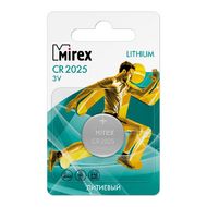 бат_гальв. литиевый дисковый 3 V  CR2025 Mirex (4шт)