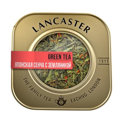 Чай "LANCASTER" ж/б, 75гр., зеленый, Сенча с земляникой