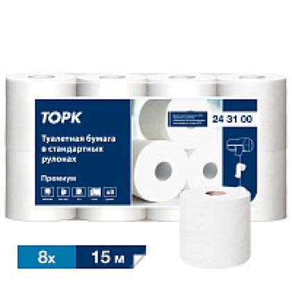 Бумага туалетная  TORK Premium T4, 8 рул, 15м, 3-сл.