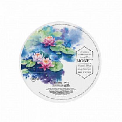 Блок-склейка бумаги для акварели "Monet" 100% хлопок, круглая, 20 см, 300г/м2, 10л