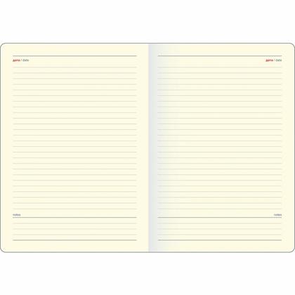 Ежедневник недатир. А5 140*200 мм, 192 стр. тонир. лин. "Diary" тверд. обл. кожзам., черный