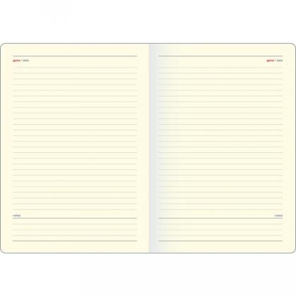 Ежедневник недатир. А5 140*200 мм, 192 стр. тонир. лин. "Diary" тверд. обл. кожзам., черный