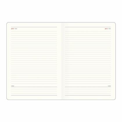 Ежедневник недатир. А5 140*200 мм, 320 стр. тонир. "Diary" тверд. обл. кожзам., айвори
