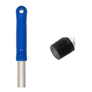 Ручка для МОПа алюминиевая с резьбой, 130см, d=22мм, цв.синий