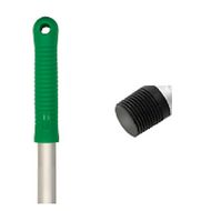 Ручка для МОПа алюминиевая с резьбой, 130см, d=22мм, цв.зеленый