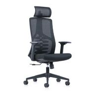 Кресло д/руководителя SitZone CH-359A сетка/ткань, черный, крестов. пластик, регулир. подлокотн.