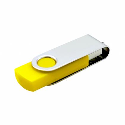 Карта памяти USB Flash 2.0 16 Gb VDF-008, пластик, метал, желтый