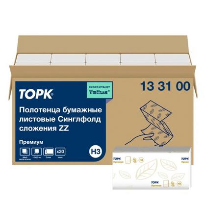 Полотенца бумажные TORK Singlefold Premium листовые, 2-сл., 200 листов, H3