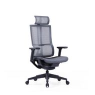 Кресло д/руководителя SitZone E-303-001A-P1-BK сетка, черный, крестов. пластик, регулир. подголов., регулир. подлокотн., слайдер