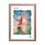 Фоторамка 21*30 см, 19 мм "П3-309 Zebra" пласт., со стеклом, золотой
