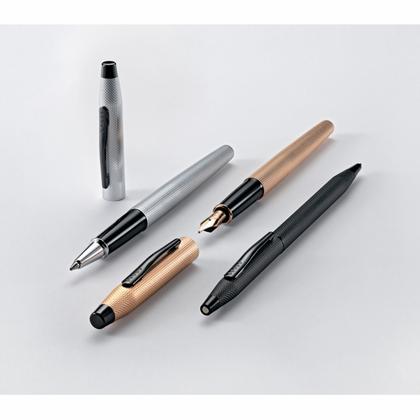 Ручка перьевая F "Classic Century Brushed Chrome" метал., подарочн. упак., серебристый/черный