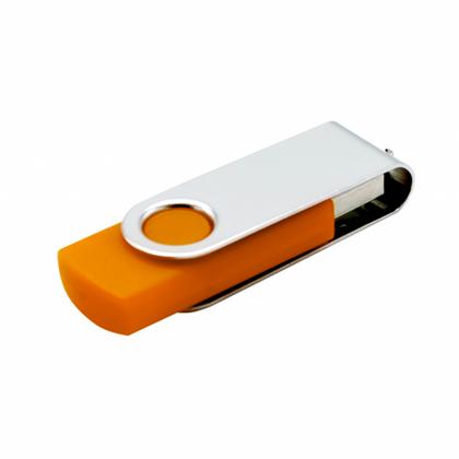 Карта памяти USB Flash 2.0 16 Gb VDF-008, пластик, метал, оранжевый