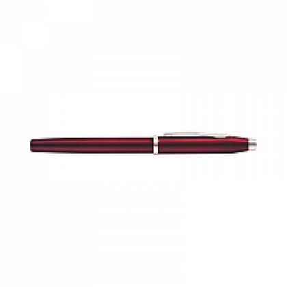Ручка перьевая F "Century II Translucent Plum Lacquer" метал., подарочн. упак., бордовый/серебристый