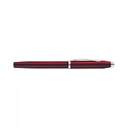 Ручка перьевая F "Century II Translucent Plum Lacquer" метал., подарочн. упак., бордовый/серебристый