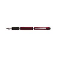 Ручка перьевая F "Century II Translucent Plum Lacquer" метал., подарочн. упак., бордовый/серебристый