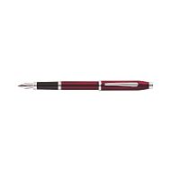 Ручка перьевая F "Century II Translucent Plum Lacquer" метал., подарочн. упак., бордовый/серебристый
