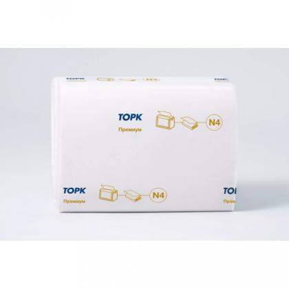 Салфетки Tork Xpressnap Premium для диспенсера 200 листов, цв.белый, 2-сл, N4