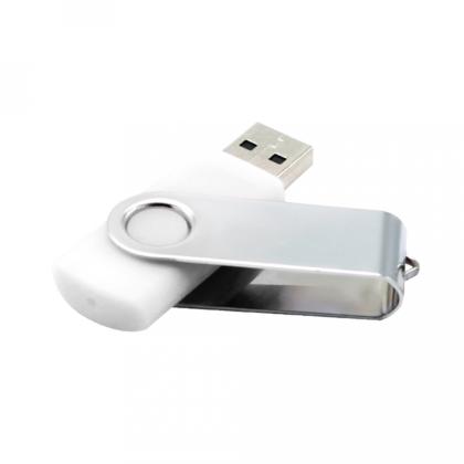 Карта памяти USB Flash 2.0 16 Gb VDF-008, пластик, метал, белый  