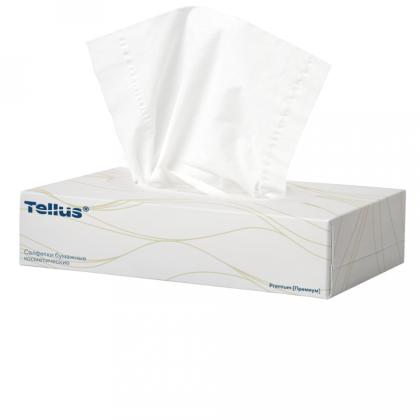 Салфетки косметические Tellus Премиум, 100шт./уп., FT1