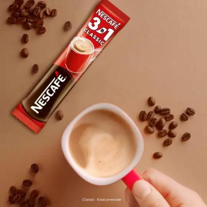 Кофейный напиток "Nescafe" растворим., 3в1, 20 шт./упак., пакет, Классик