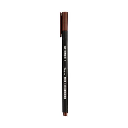 Ручка капиллярная "Sketchmarker Artist fine pen" 0.4 мм, коричневый темный
