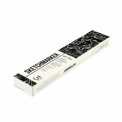 Ручка капиллярная "Sketchmarker" 0.6 мм, набор 3 шт., белый