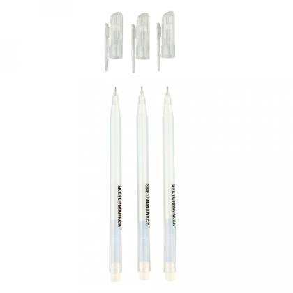Ручка капиллярная "Sketchmarker" 0.6 мм, набор 3 шт., белый
