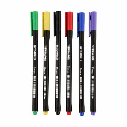 Ручка капиллярная "Sketchmarker Artist fine pen Main" набор 6 шт.
