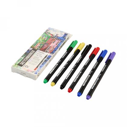Ручка капиллярная "Sketchmarker Artist fine pen Main" набор 6 шт.