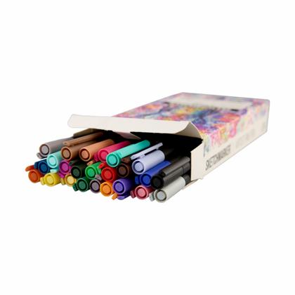 Ручка капиллярная "Sketchmarker Artist fine pen Studio" набор 24 шт.