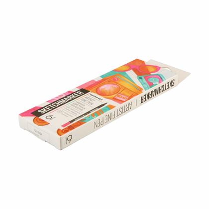 Ручка капиллярная "Sketchmarker Artist fine pen Mid" набор 6 шт.