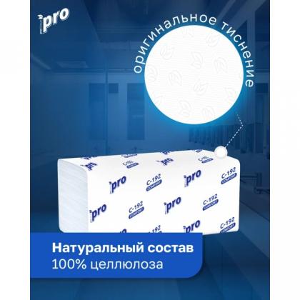 Полотенца бумажные  PROtissue V - сложение 250 листов, 1 слой, 100% целлюлоза