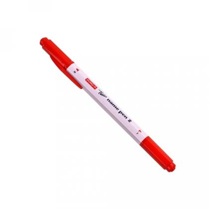 Маркер перм., двусторонний "Twin Name Pen" синий