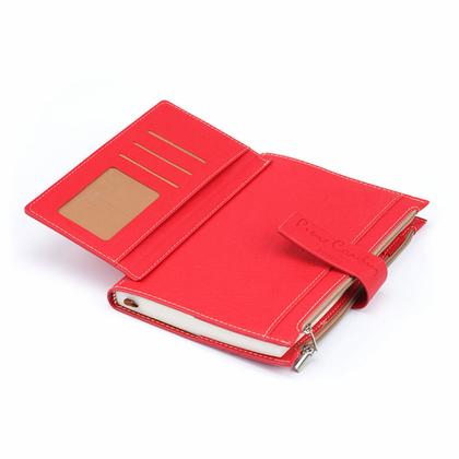 Книга записная А5 155*215 мм, 256 стр., лин. "Pierre Cardin" кожзам., на магните, черный