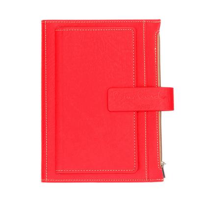 Книга записная А5 155*215 мм, 256 стр., лин. "Pierre Cardin" кожзам., на магните, красный