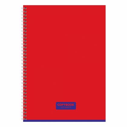 Тетрадь А4 120 л., клет. "Copybook" спираль сбоку, обл. карт., ассорти